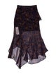Veronica Beard Silk Midi Length Skirt