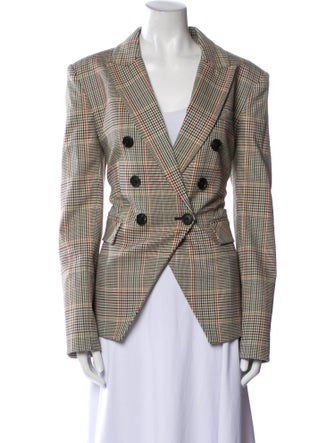 Veronica Beard Plaid Print Blazer