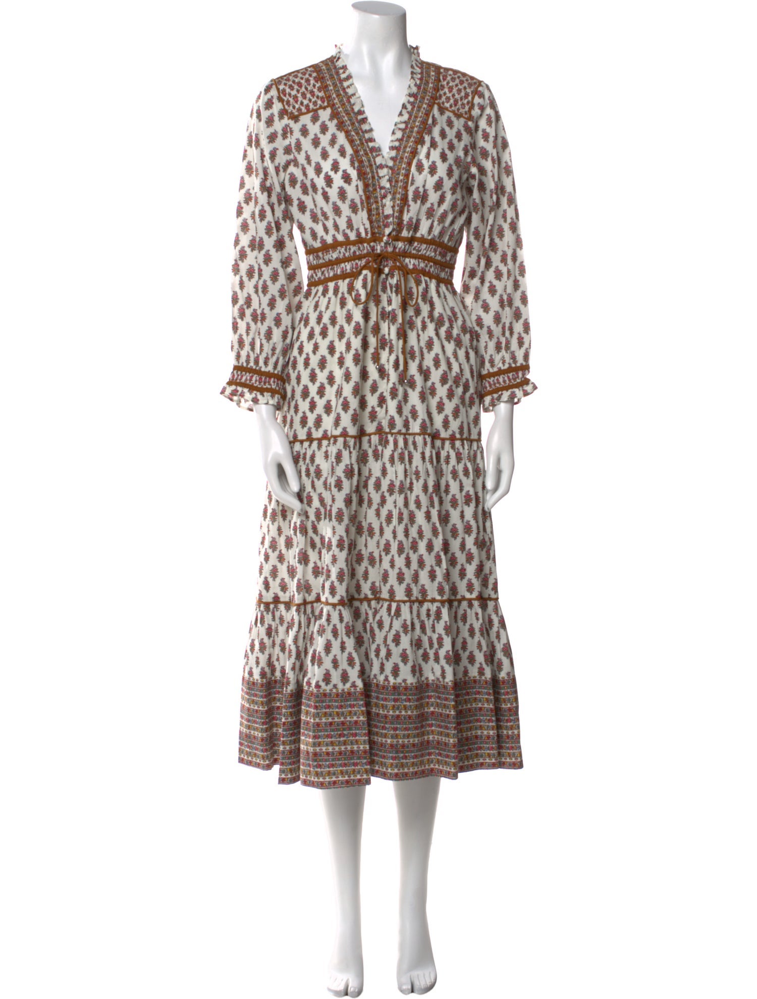 Veronica Beard Printed Long Dress