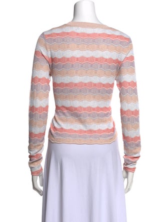 Veronica Beard Striped Scoop Neck Sweater