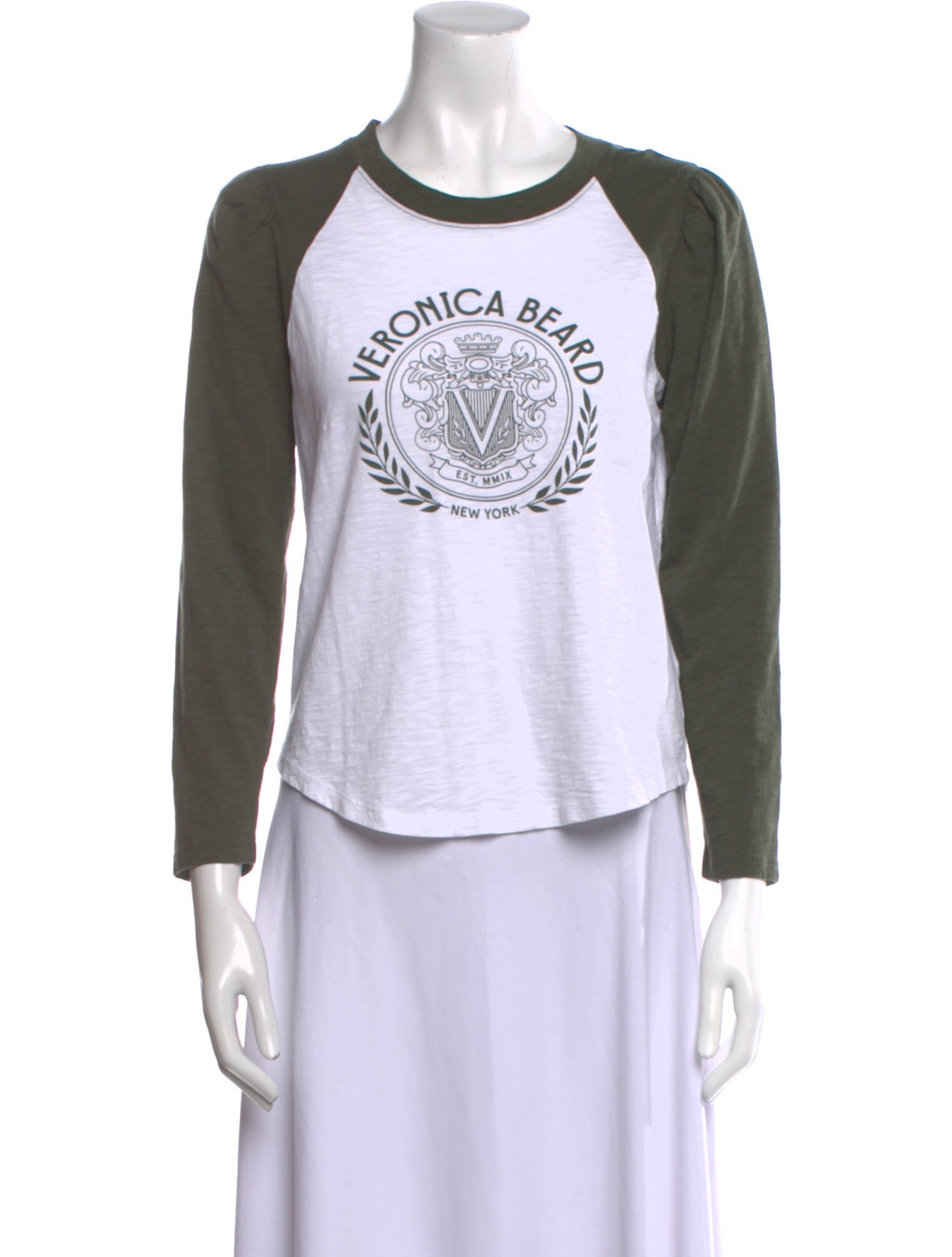 Veronica Beard Graphic Print Crew Neck Sweatshirt