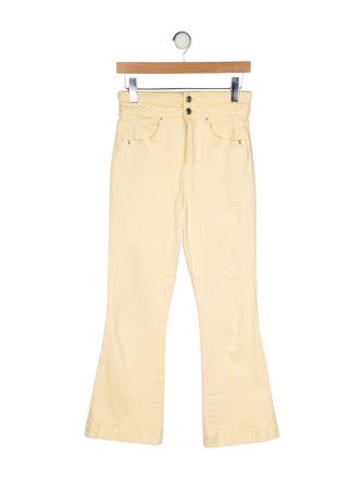 Veronica Beard High-Rise Wide Leg Jeans