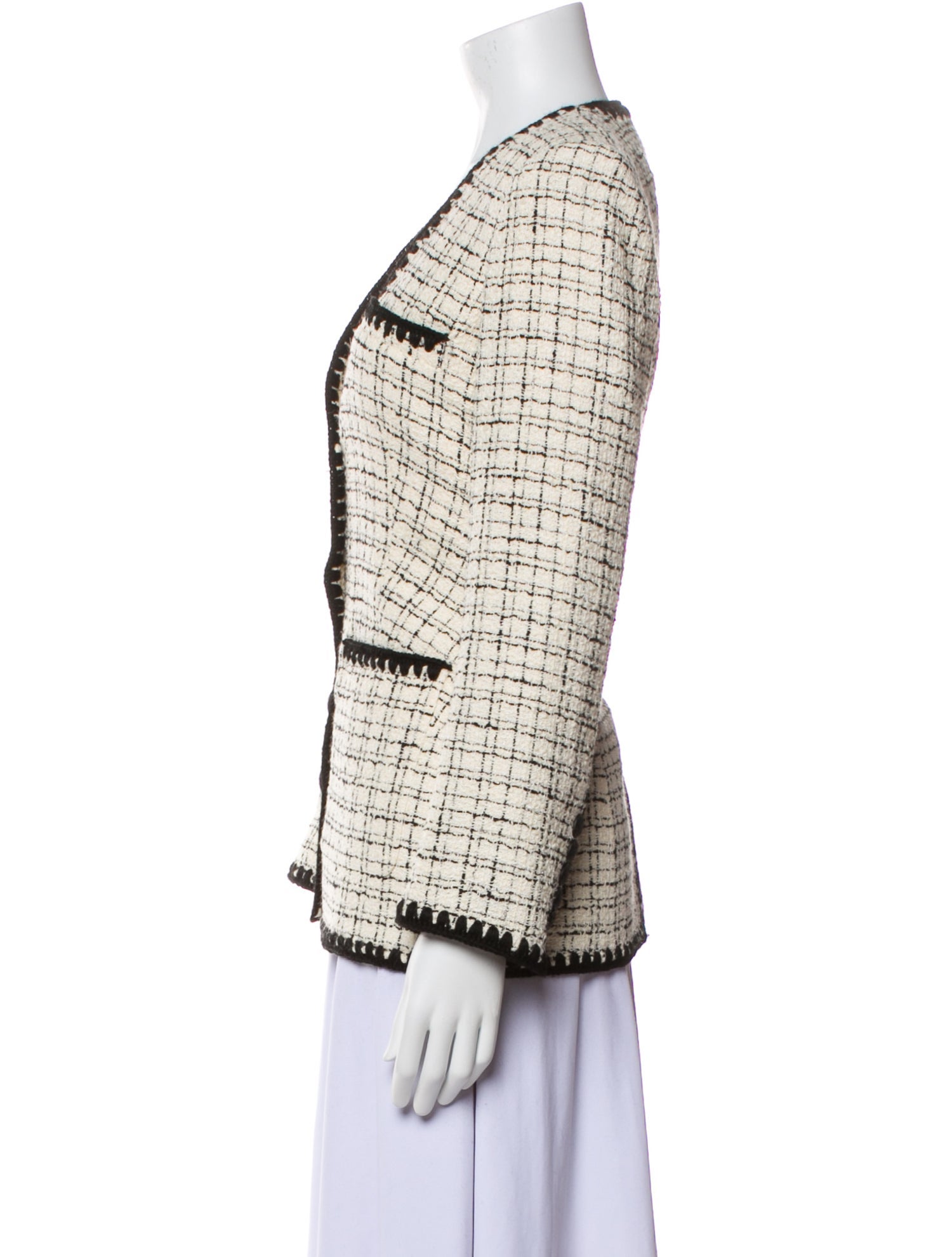 Veronica Beard Tweed Pattern Blazer