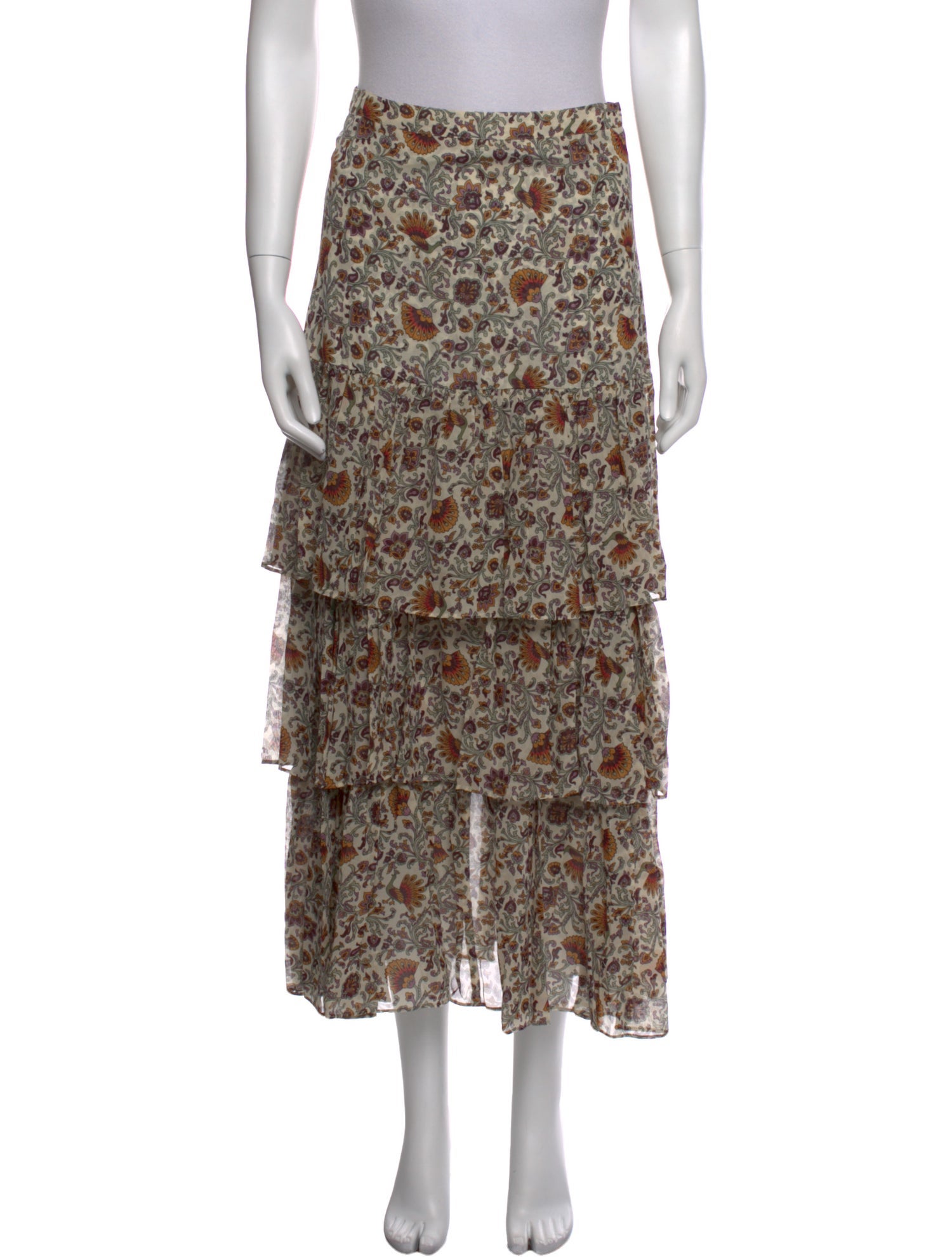 Veronica Beard Silk Midi Length Skirt w/ Tags