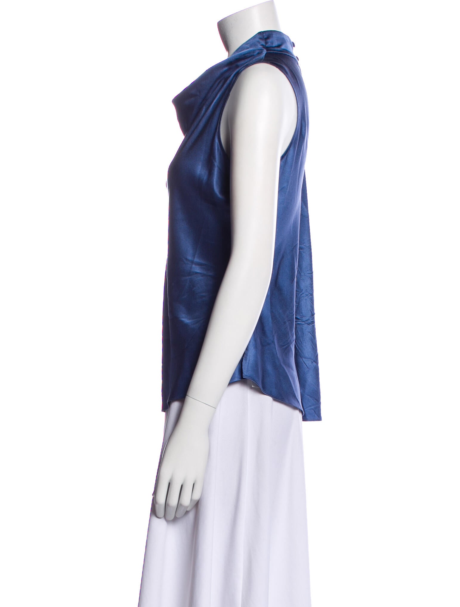 Veronica Beard Silk Cowl Neck Top