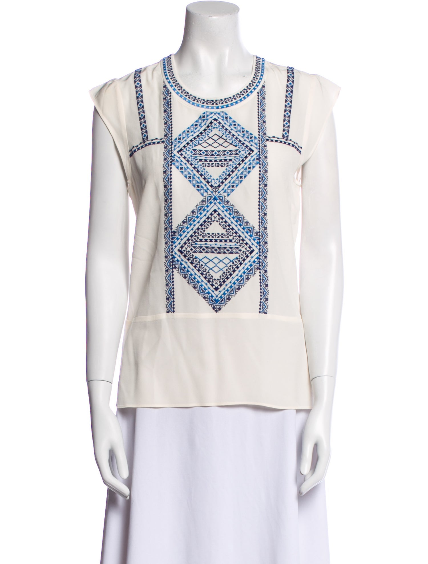 Veronica Beard Silk Printed Top