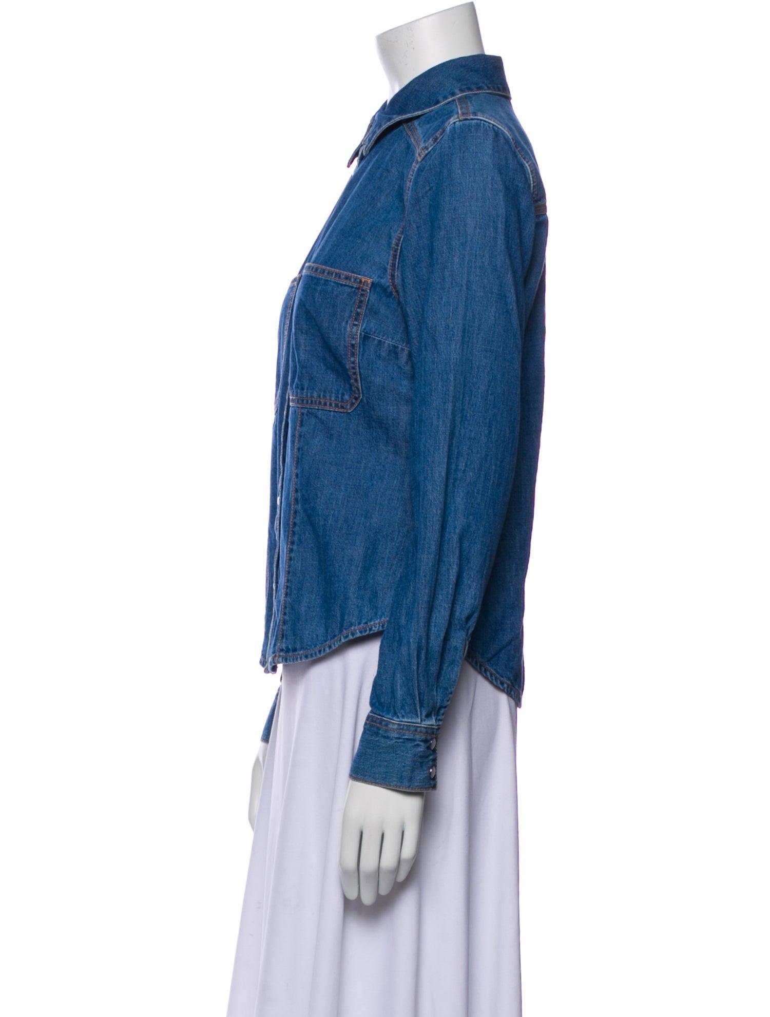 Veronica Beard Long Sleeve Button-Up Top