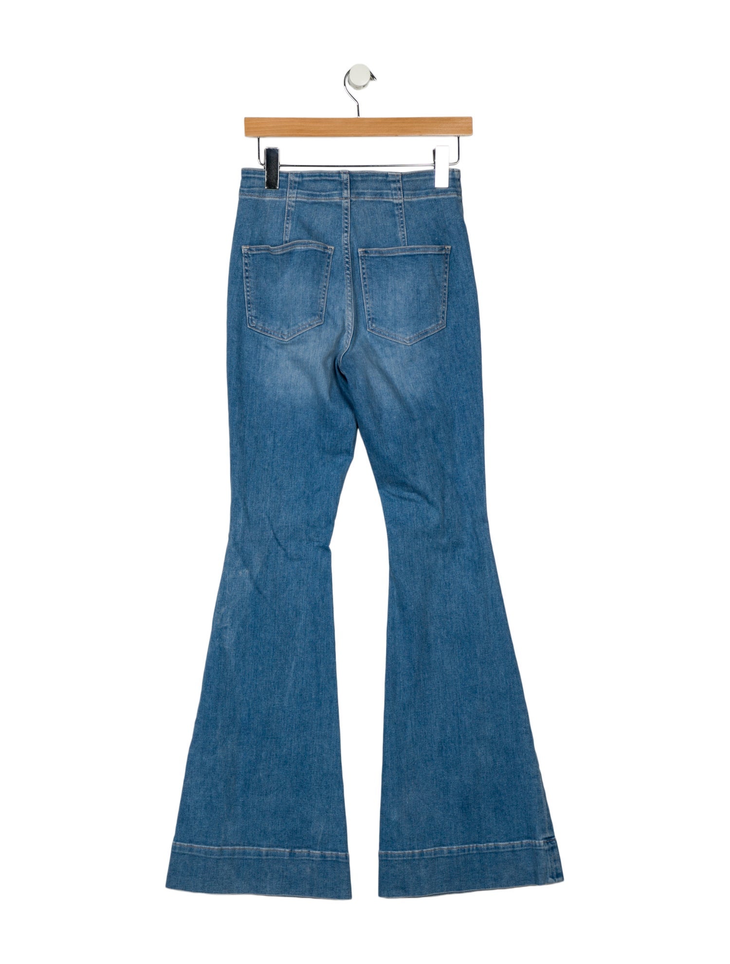 Veronica Beard Mid-Rise Wide Leg Jeans