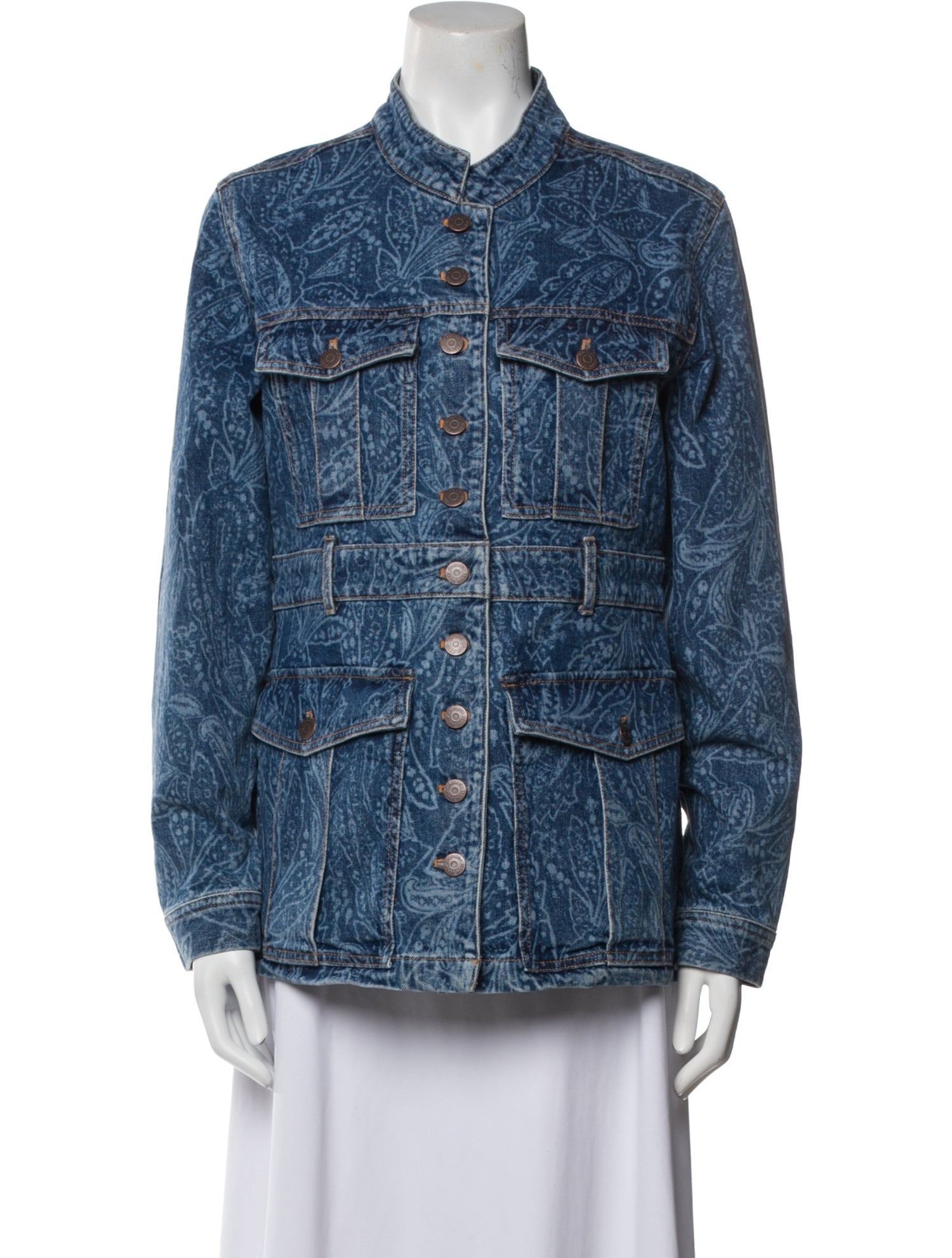 Veronica Beard Printed Denim Jacket w/ Tags