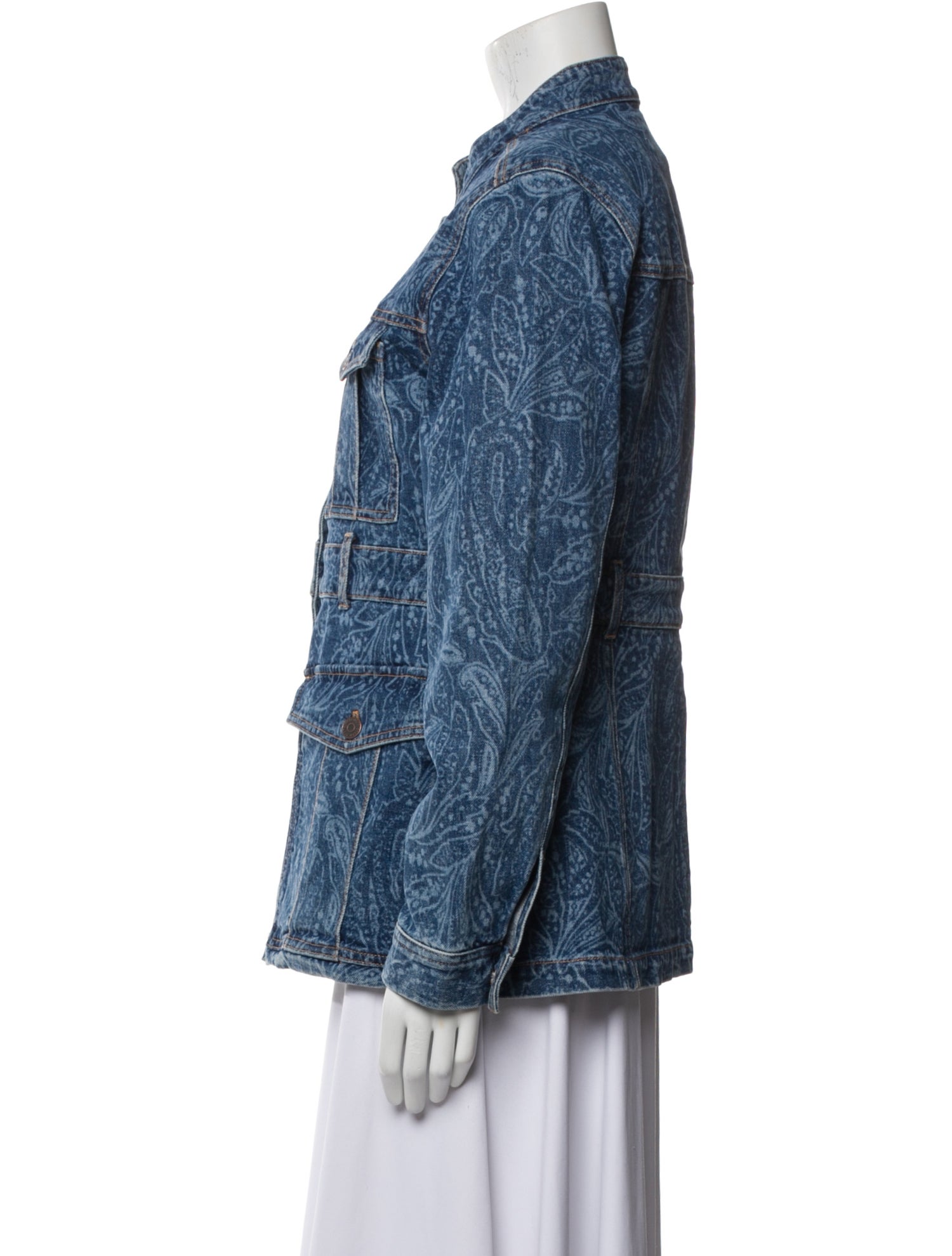 Veronica Beard Printed Denim Jacket w/ Tags