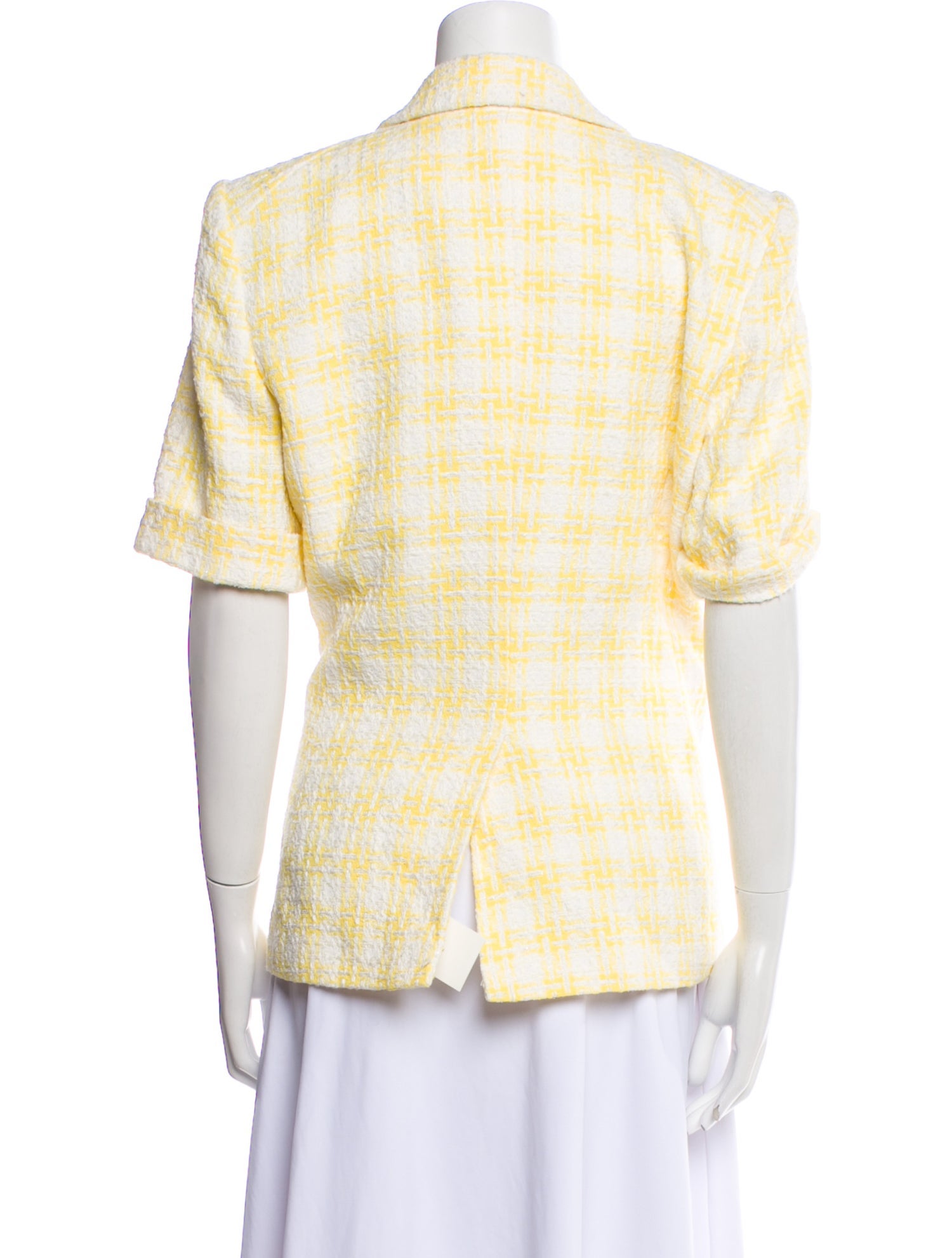 Veronica Beard Plaid Print Blazer