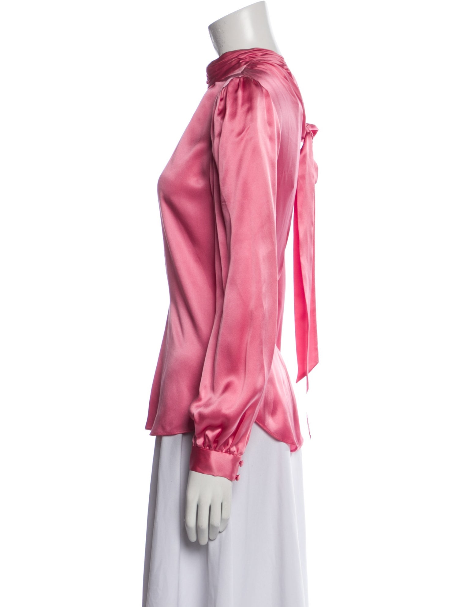 Veronica Beard Silk Mock Neck Blouse