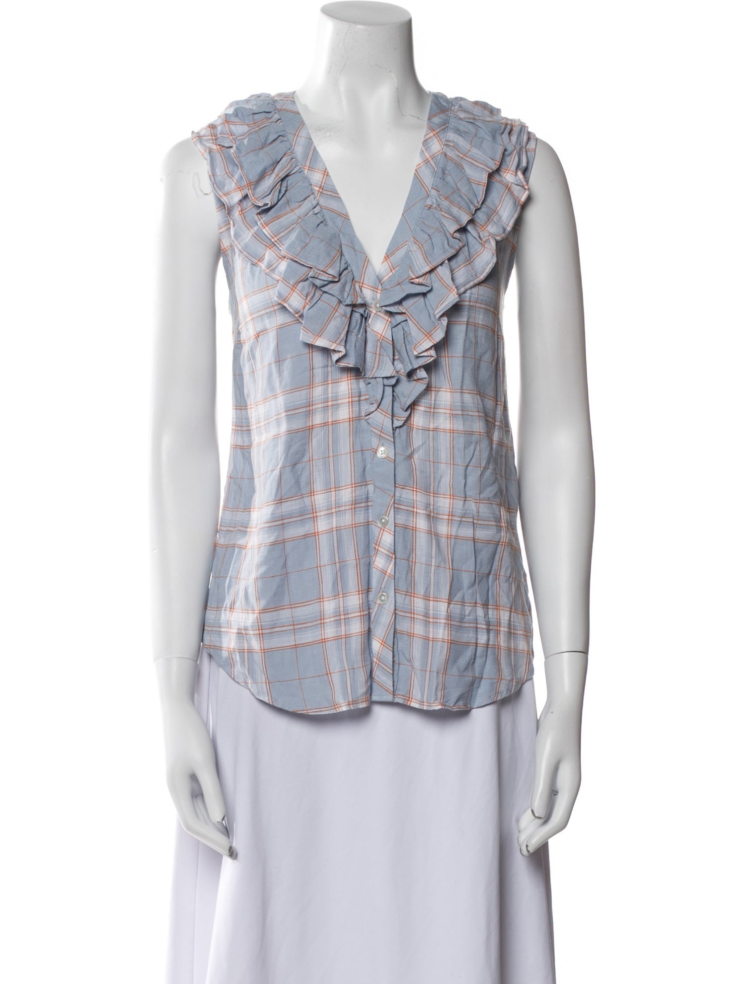 Veronica Beard Printed Sleeveless Blouse w/ Tags