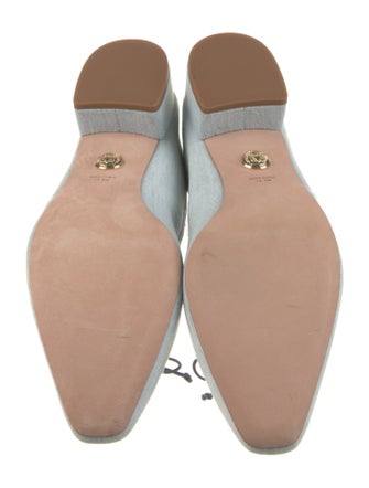 Veronica Beard Denim Bow Accents Pumps