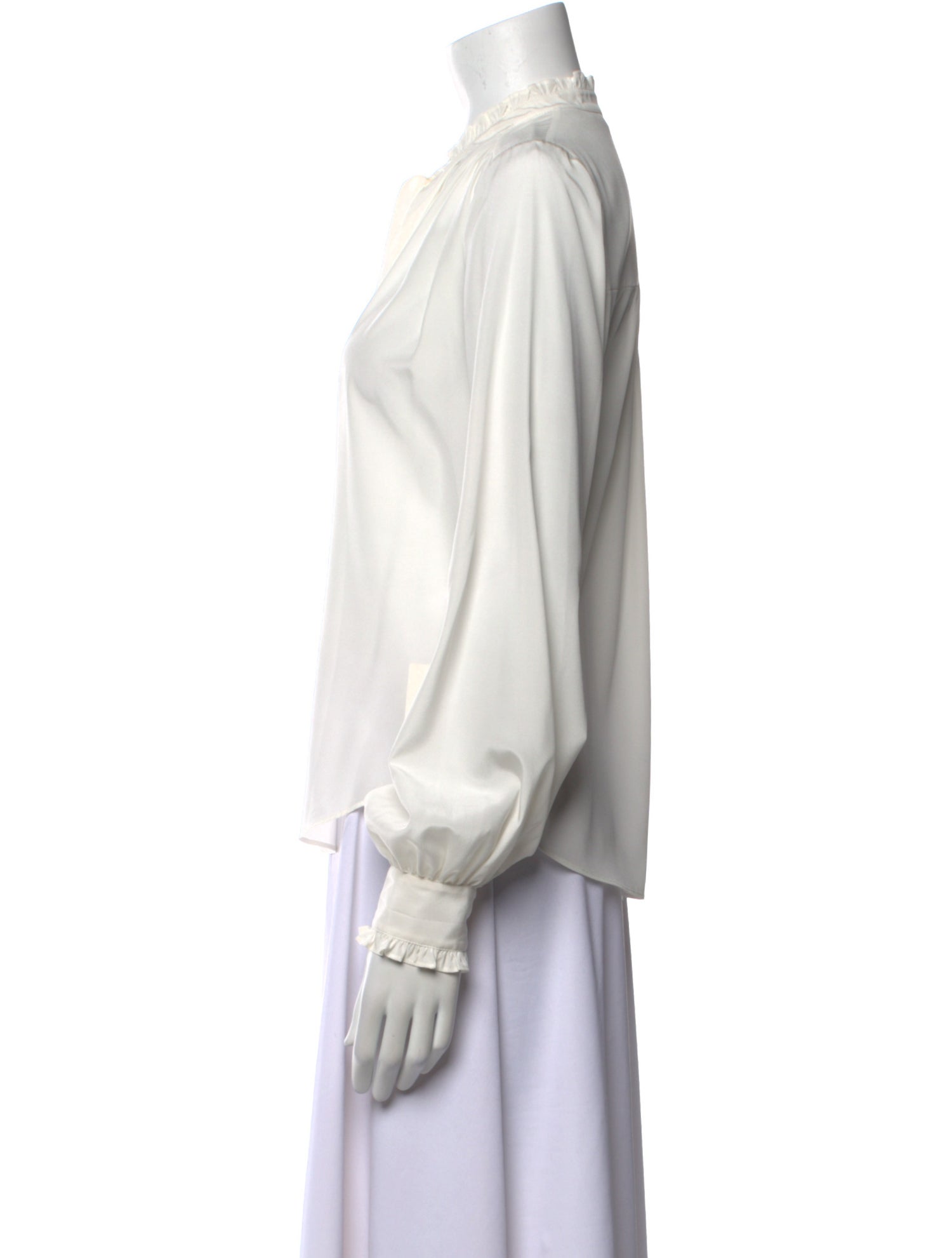 Veronica Beard Silk Mock Neck Blouse