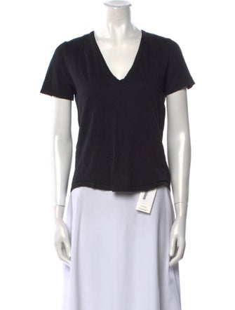 Veronica Beard V-Neck Short Sleeve T-Shirt