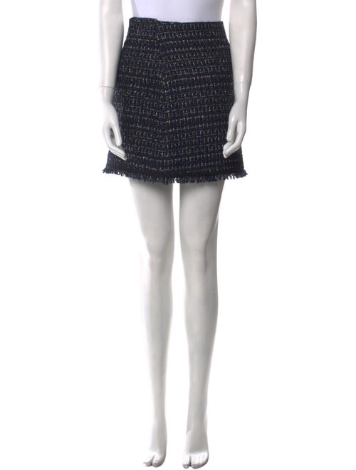 Veronica Beard Tweed Pattern Mini Skirt