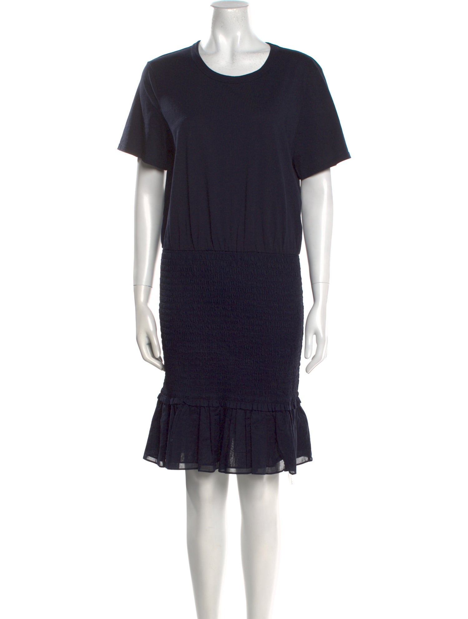 Veronica Beard Crew Neck Knee-Length Dress