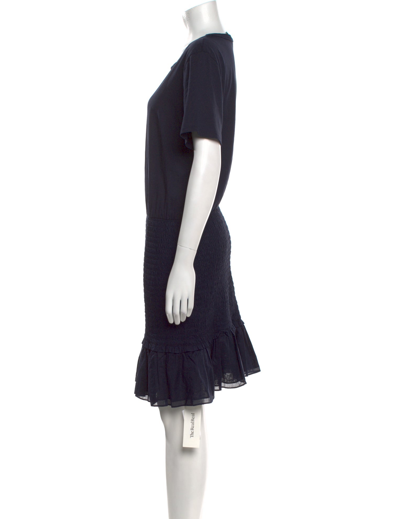 Veronica Beard Crew Neck Knee-Length Dress