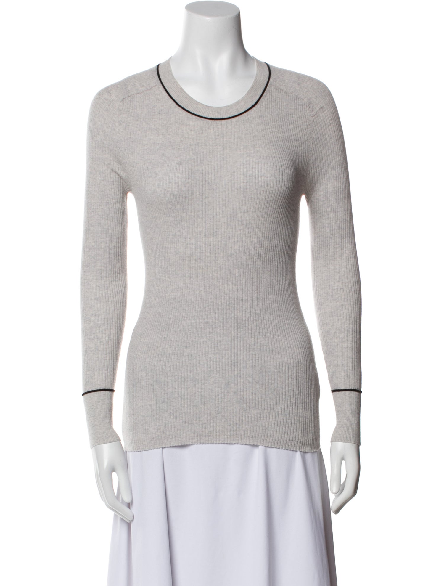 Veronica Beard Merino Wool Scoop Neck Top