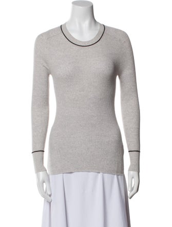 Veronica Beard Merino Wool Scoop Neck Top