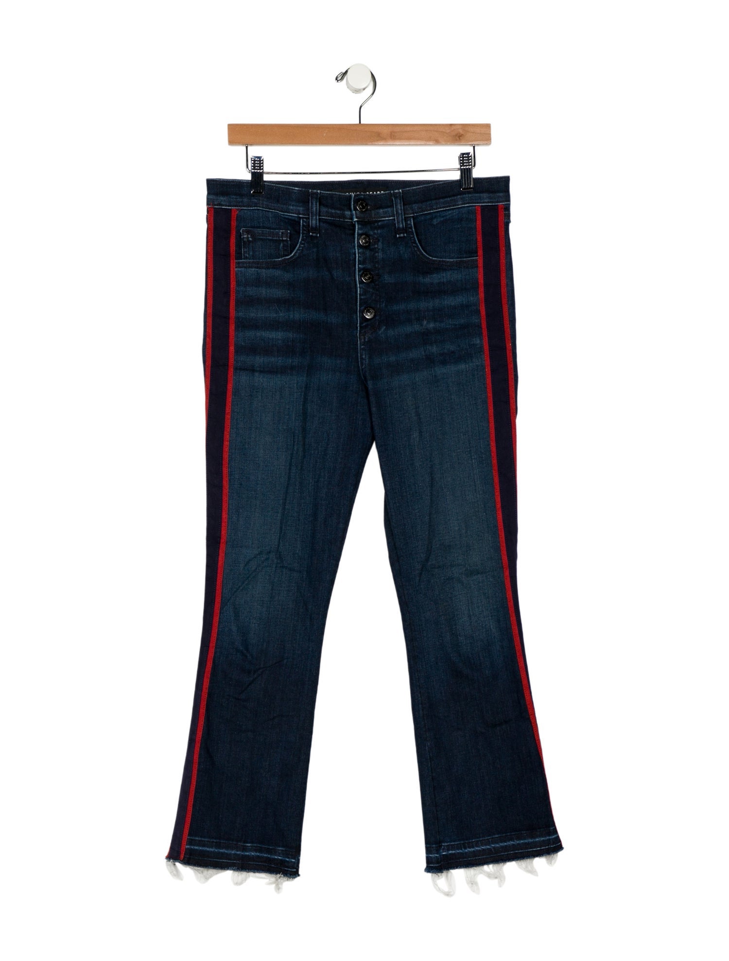 Veronica Beard Mid-Rise Straight Leg Jeans