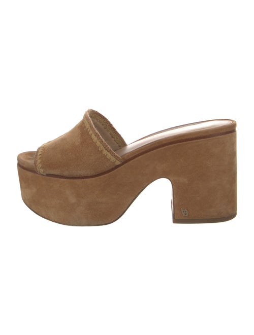 Veronica Beard Suede Whipstitch Trim Slides
