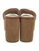 Veronica Beard Suede Whipstitch Trim Slides