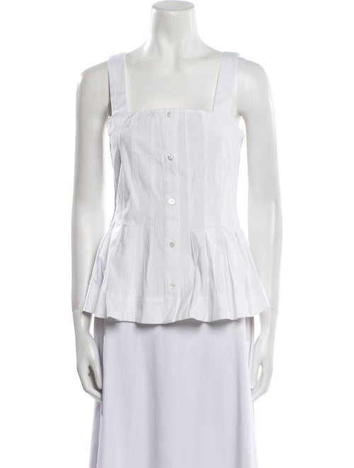 Veronica Beard Square Neckline Sleeveless Tunic