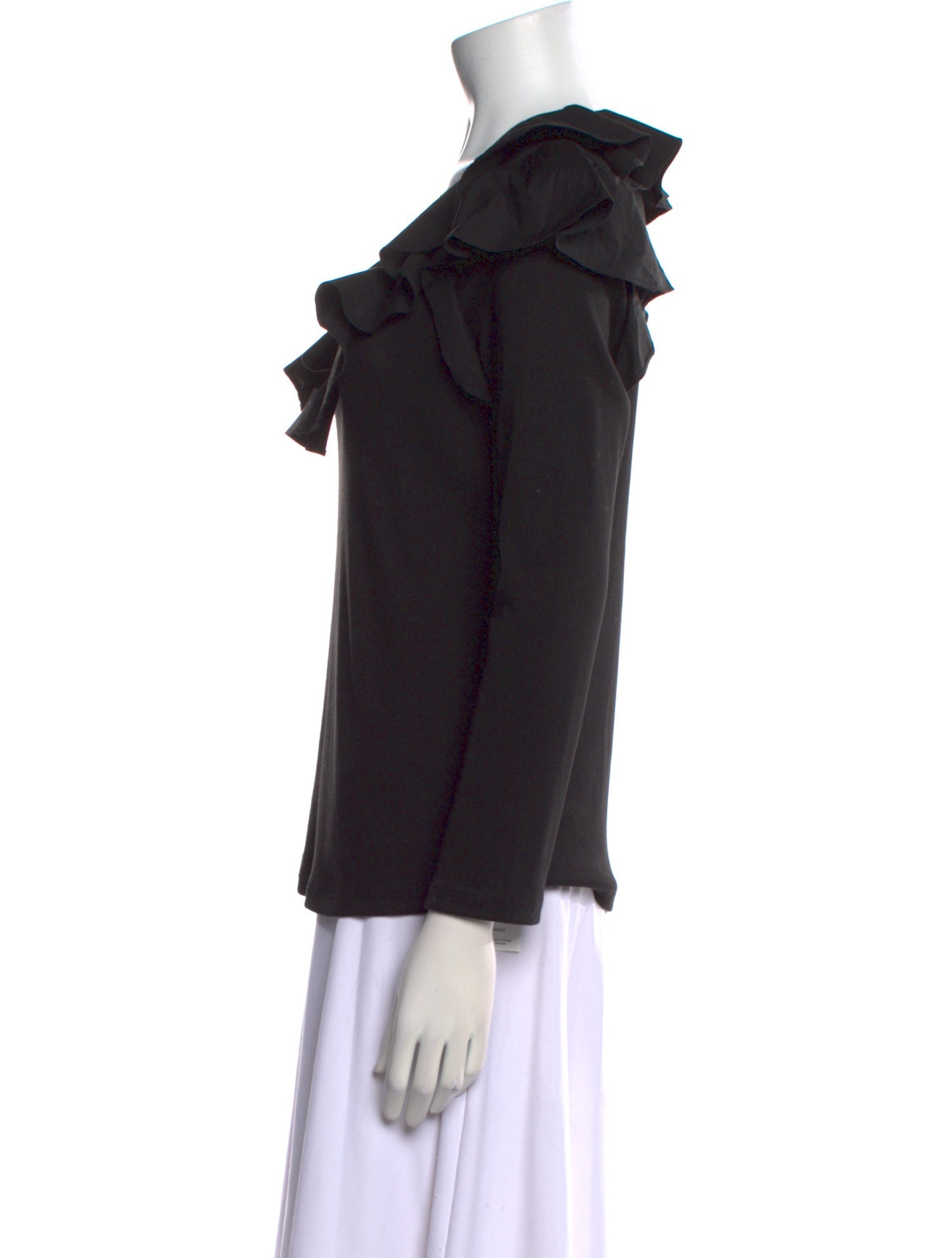 Veronica Beard Cowl Neck Long Sleeve Top