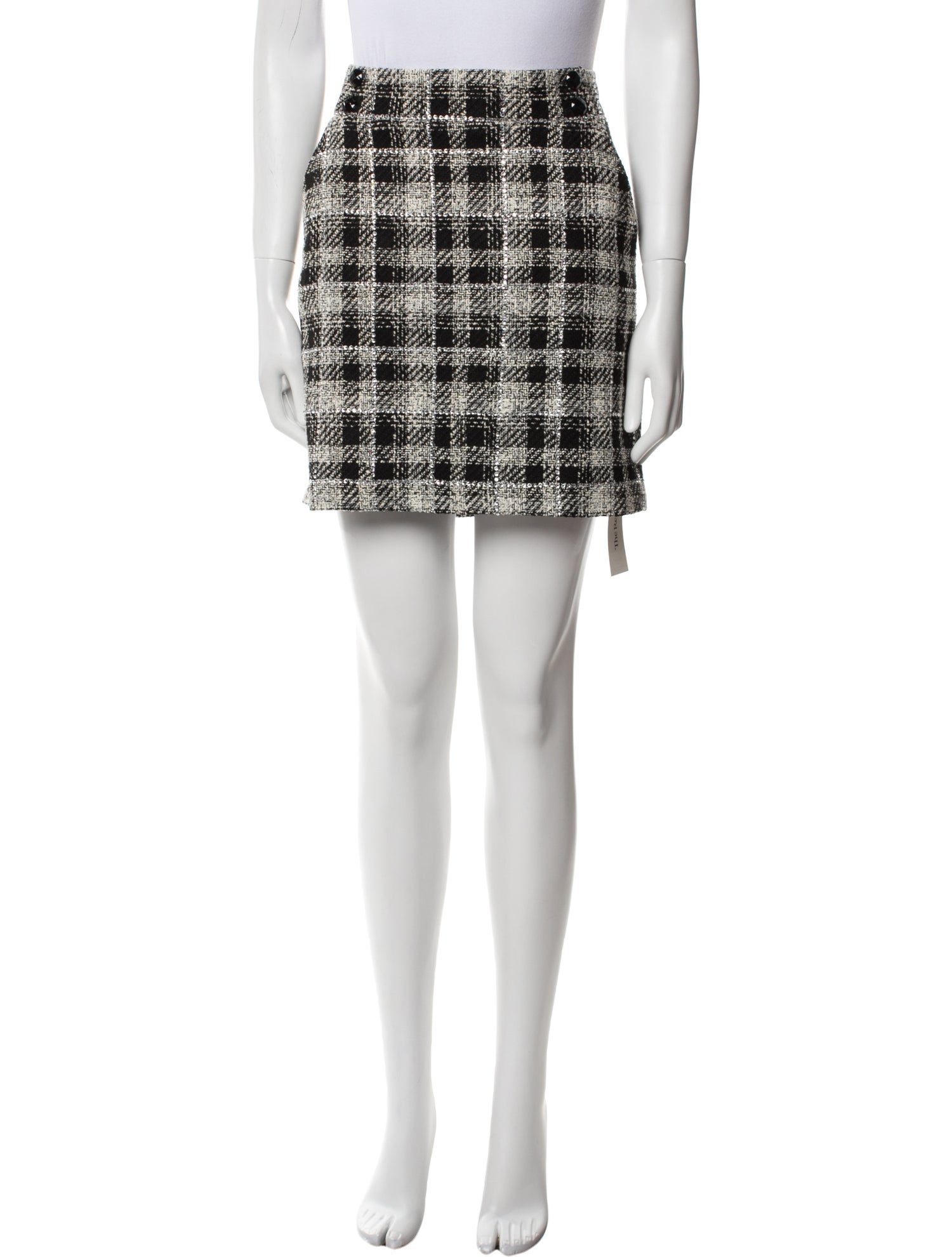 Veronica Beard Plaid Print Mini Skirt w/ Tags