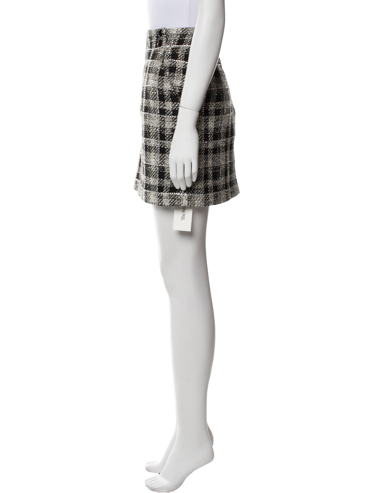 Veronica Beard Plaid Print Mini Skirt w/ Tags