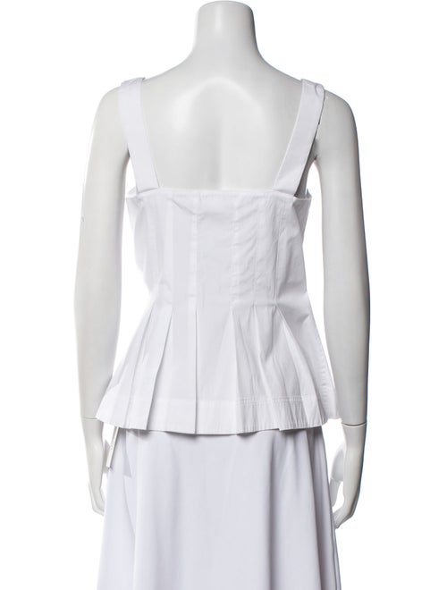 Veronica Beard Square Neckline Sleeveless Top