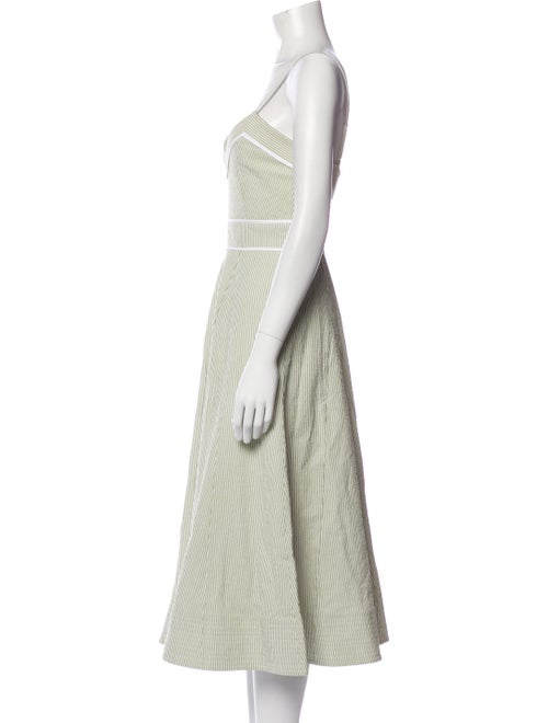 Veronica Beard Striped Midi Length Dress