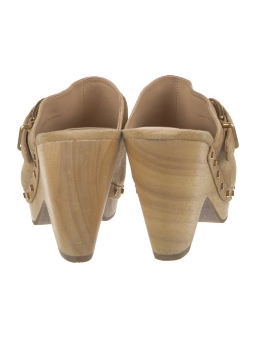 Veronica Beard Suede Studded Accents Mules