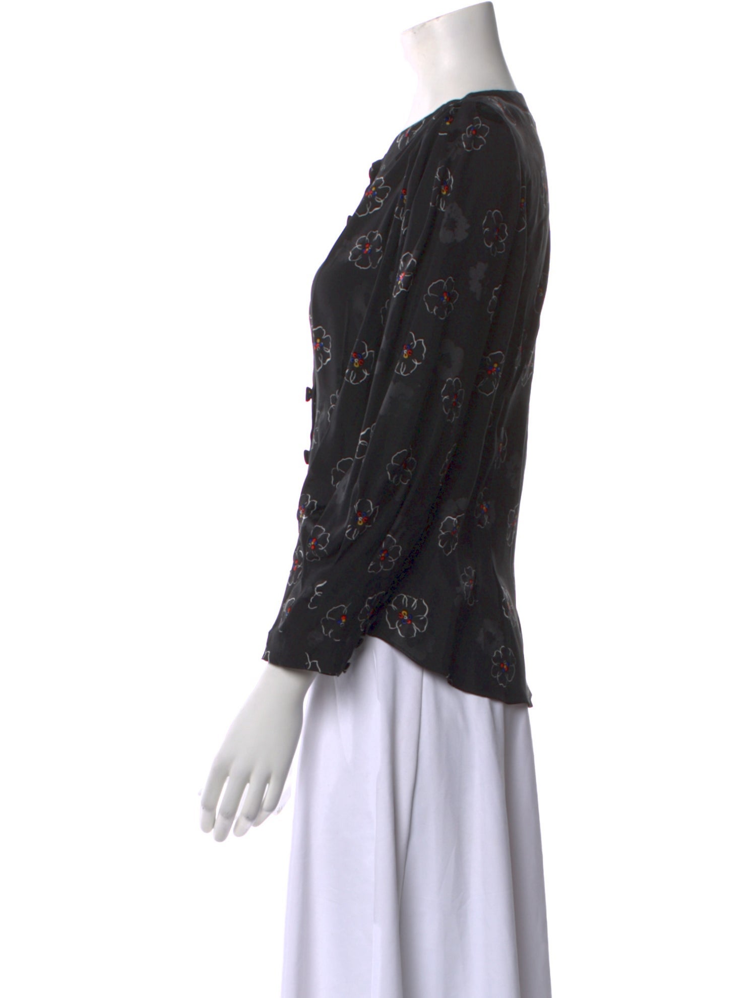 Veronica Beard Silk Floral Print Blouse w/ Tags