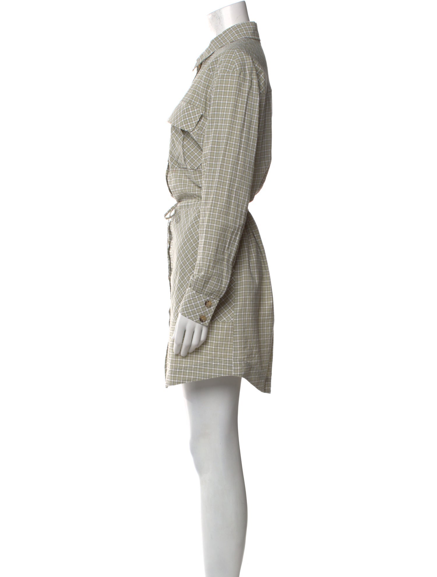 Veronica Beard Plaid Print Mini Dress