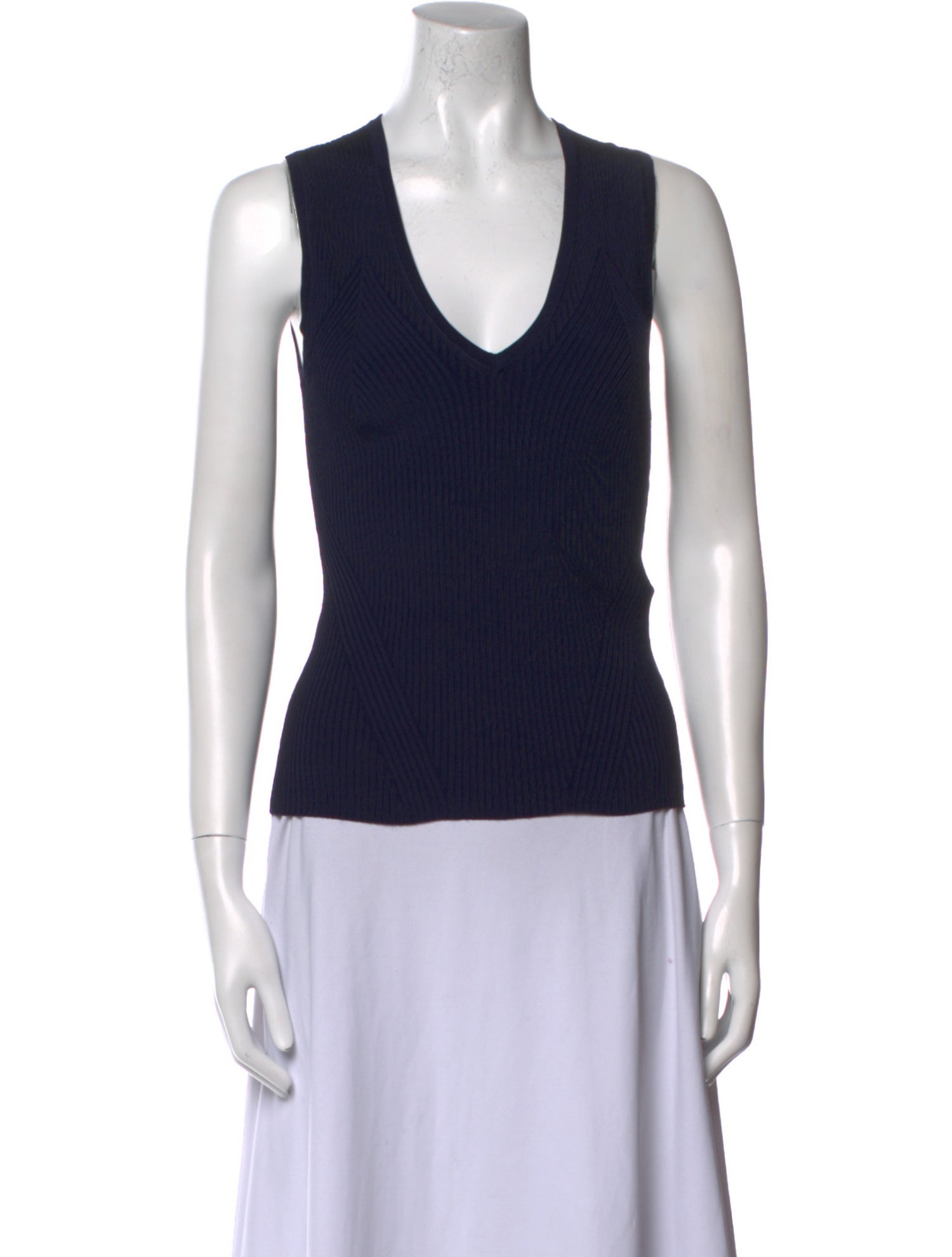 Veronica Beard V-Neck Sleeveless Top