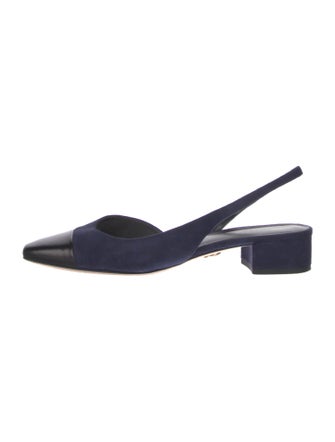 Veronica Beard Suede Slingback Flats