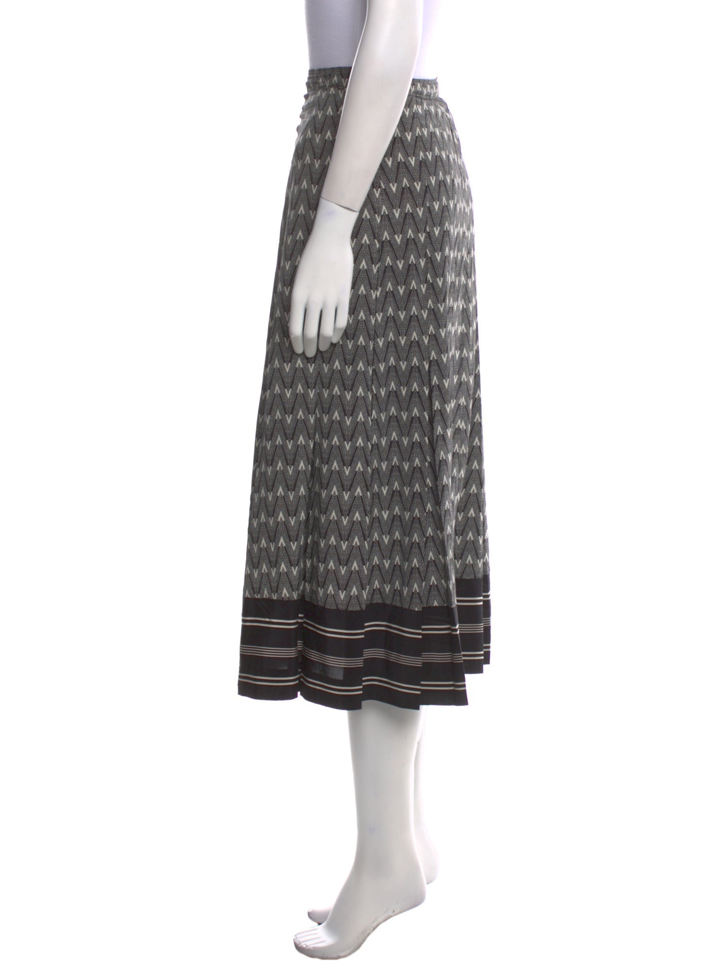 Veronica Beard Silk Midi Length Skirt