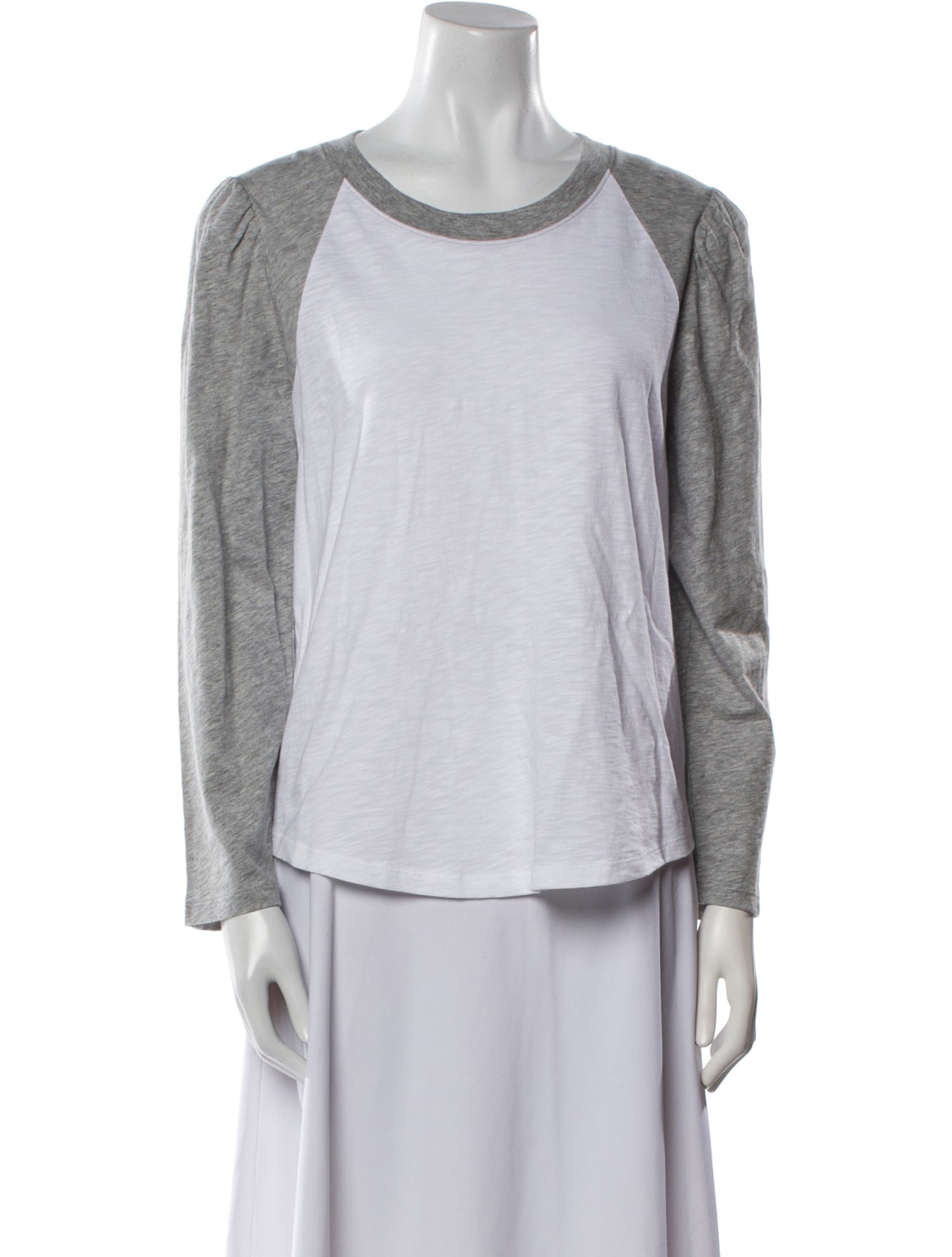 Veronica Beard Scoop Neck Long Sleeve Sweatshirt