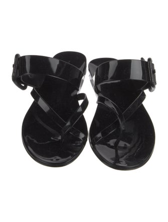 Veronica Beard Rubber Printed Slingback Sandals