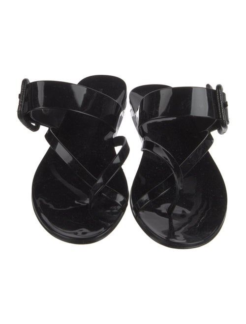 Veronica Beard Rubber Printed Slingback Sandals