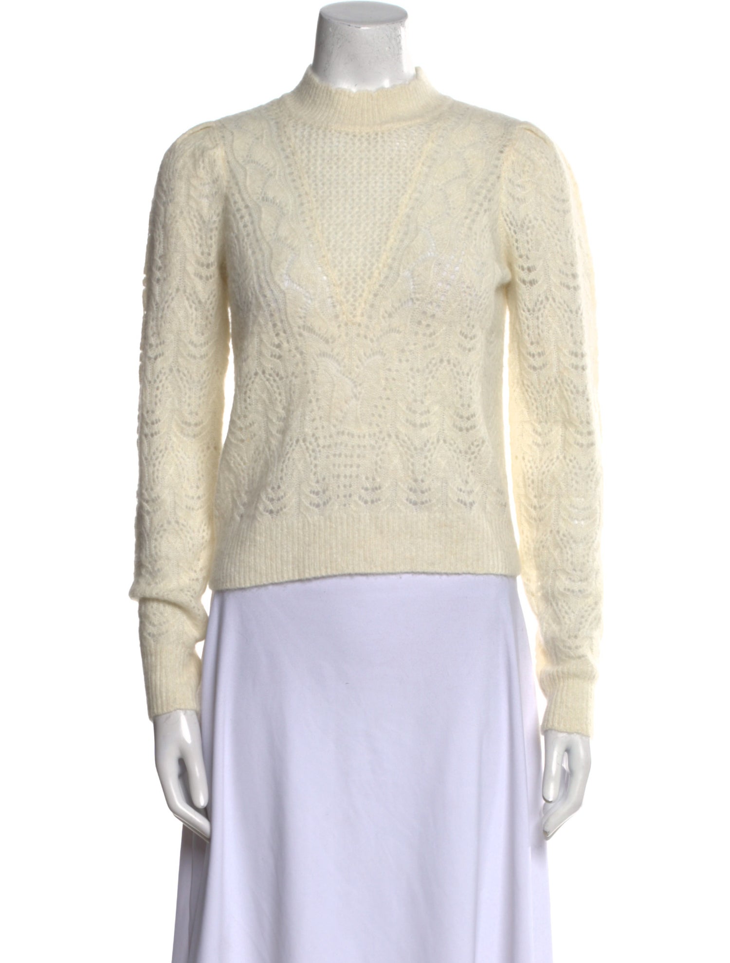 Veronica Beard Baby Alpaca Mock Neck Sweater