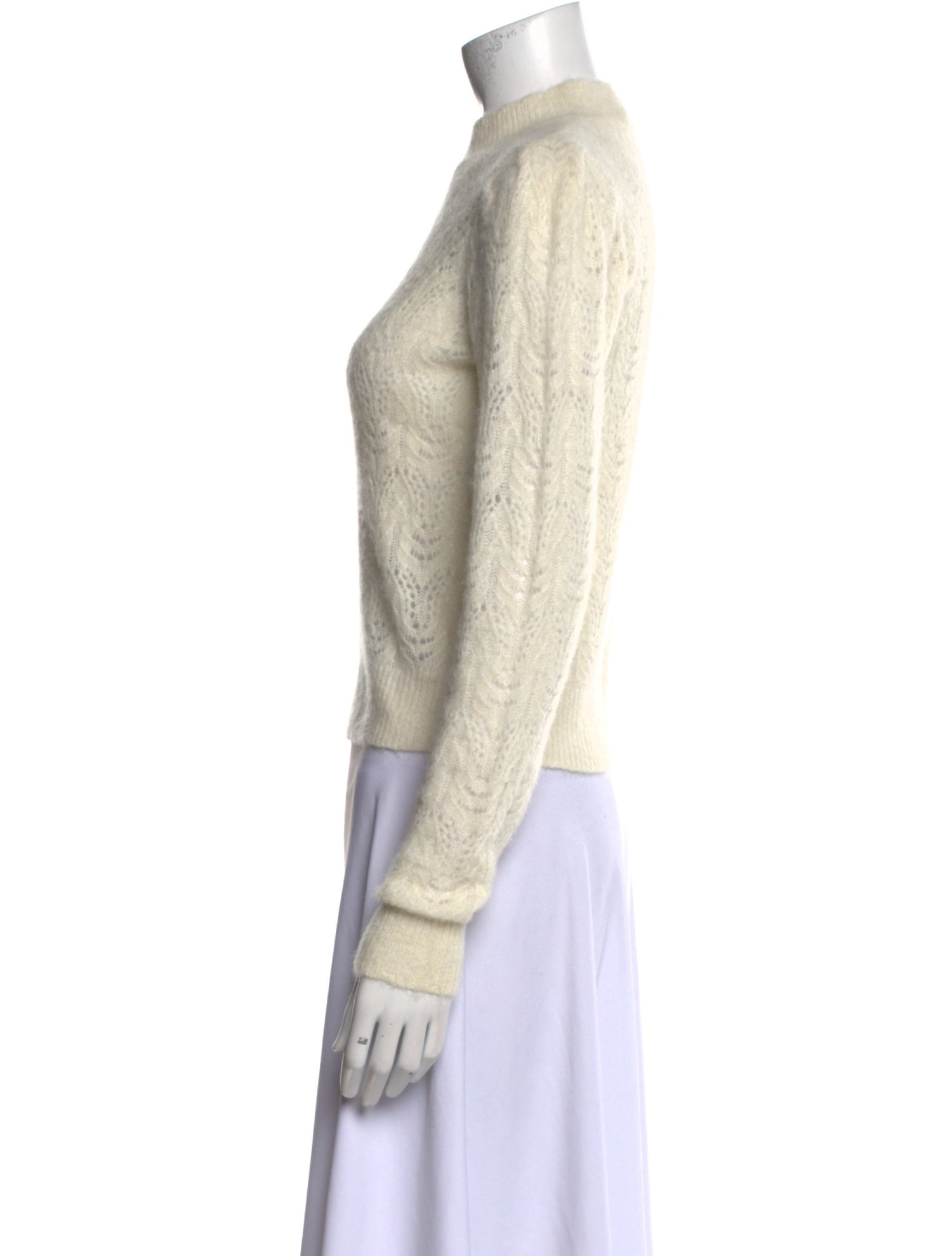 Veronica Beard Baby Alpaca Mock Neck Sweater