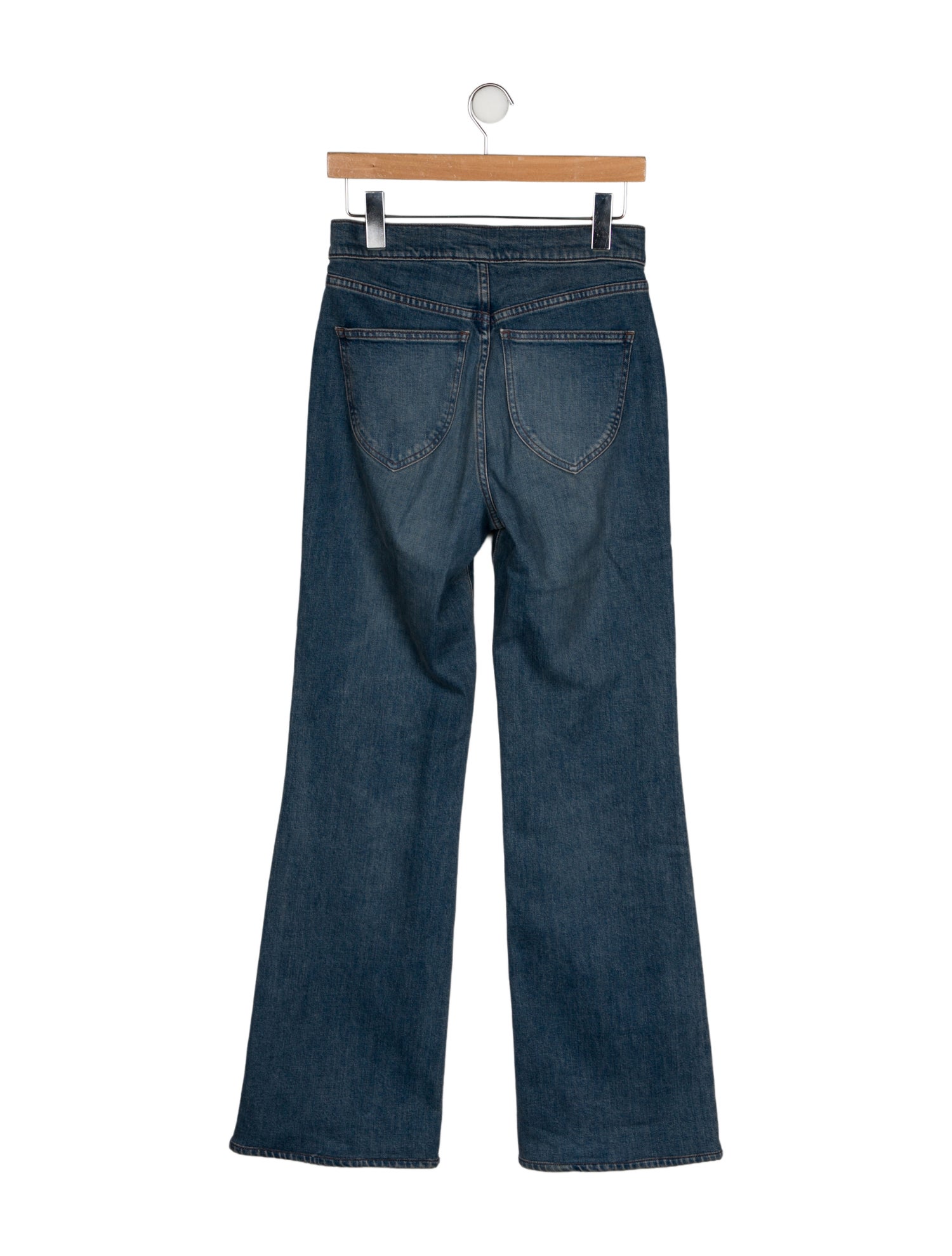 Veronica Beard High-Rise Wide Leg Jeans