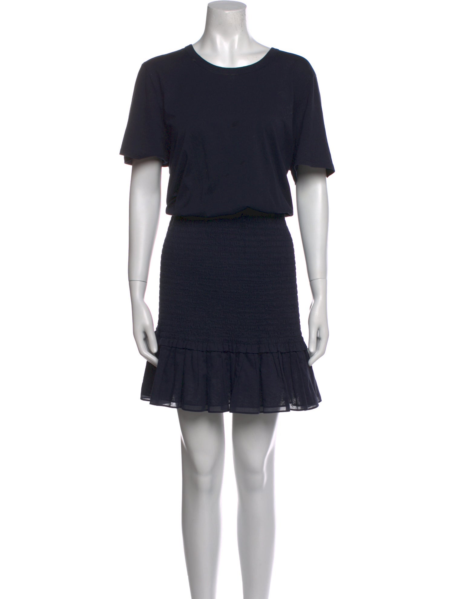Veronica Beard Crew Neck Knee-Length Dress