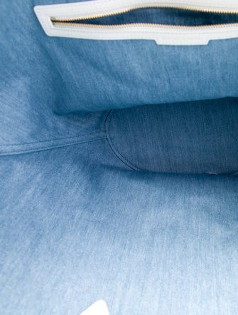 Veronica Beard Denim Bucket Bag