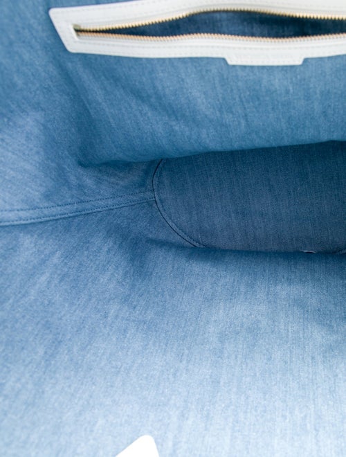 Veronica Beard Denim Bucket Bag