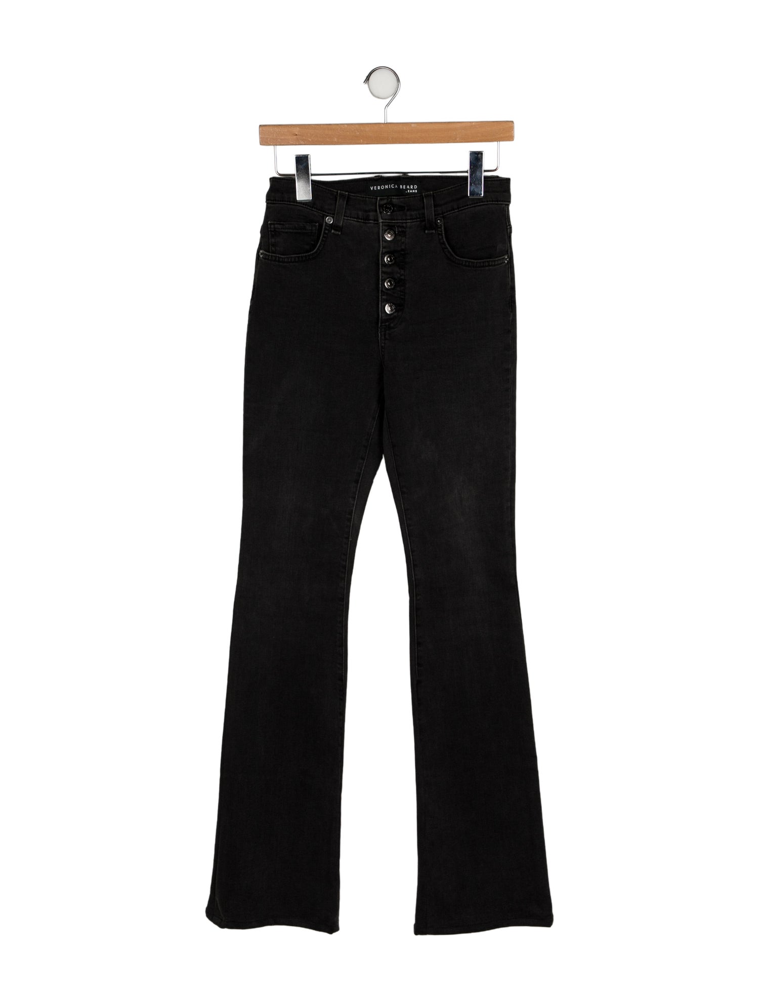 Veronica Beard Mid-Rise Straight Leg Jeans